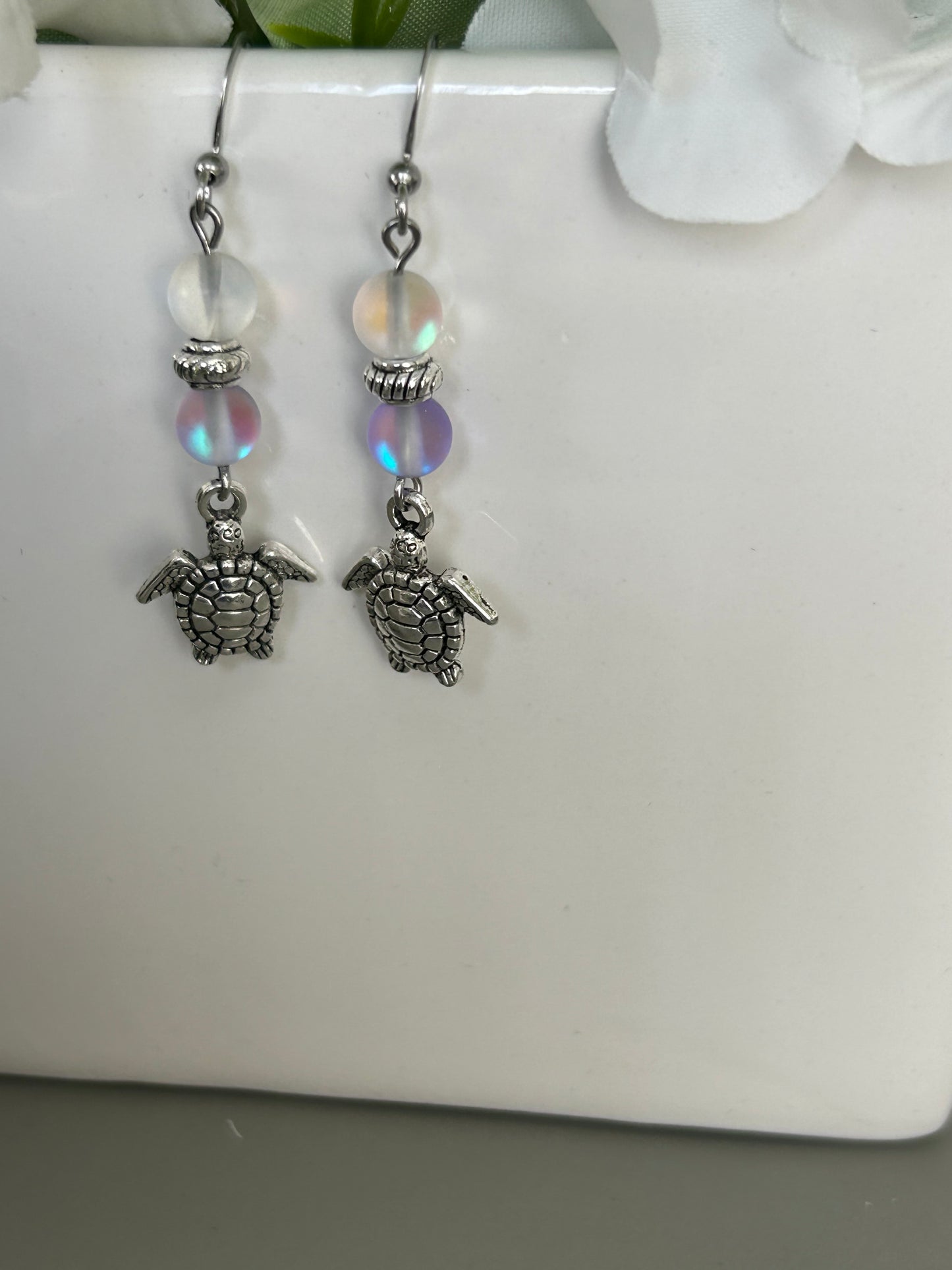 Liliac Turtle Earrings