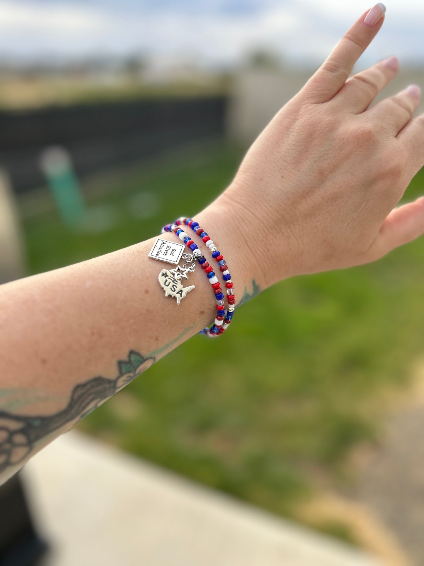 Red White Blue Charm