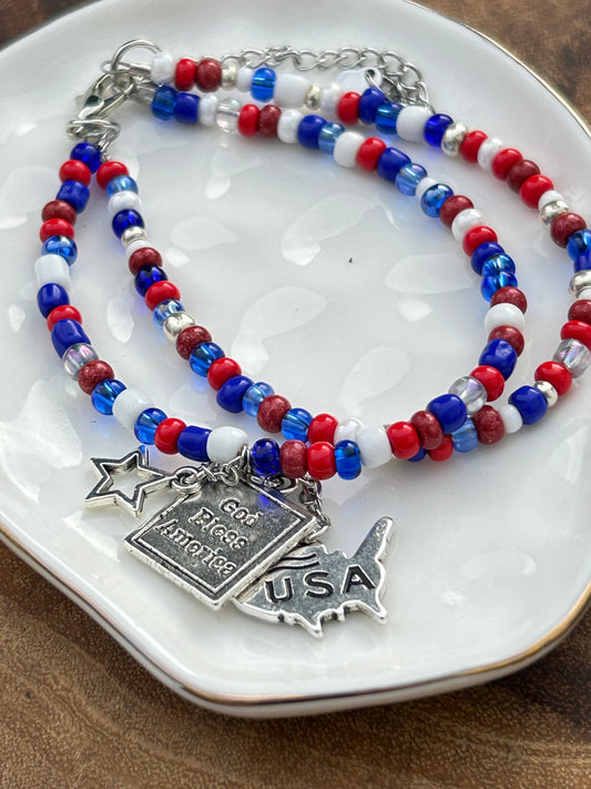 Red White Blue Charm