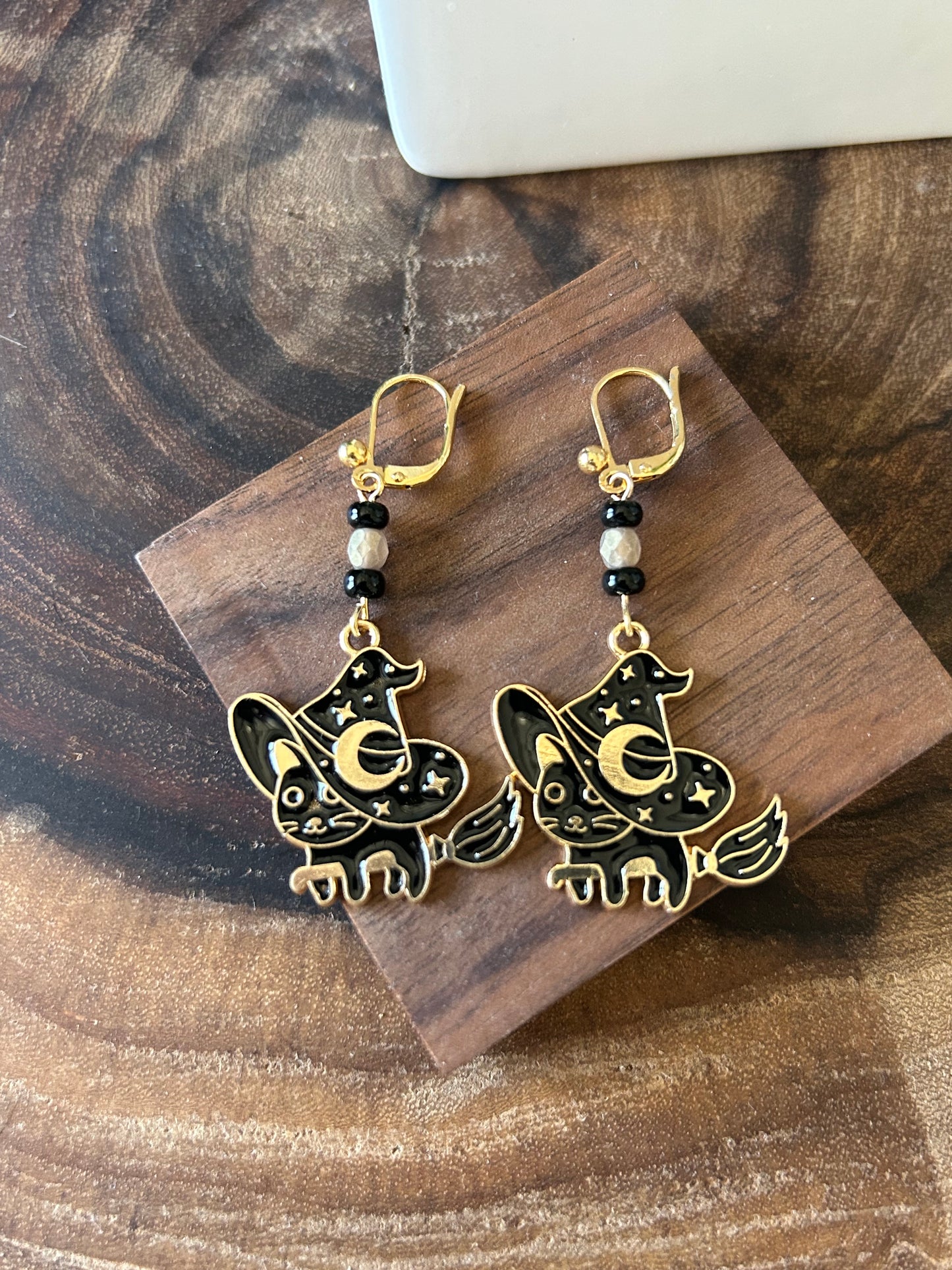 Witch Cat Earrings